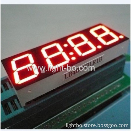 Ultra Blue Four-digit 14.2mm ( 0.56 Inch) Anode 7-segment Led Clock Display 